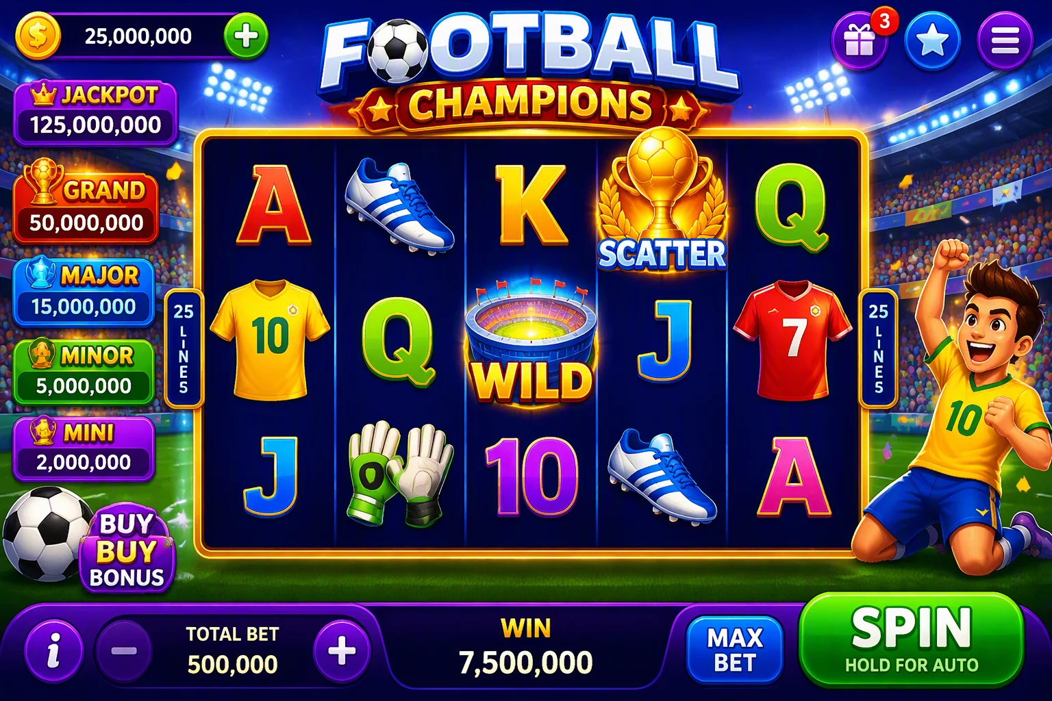 3D Soccer Champions